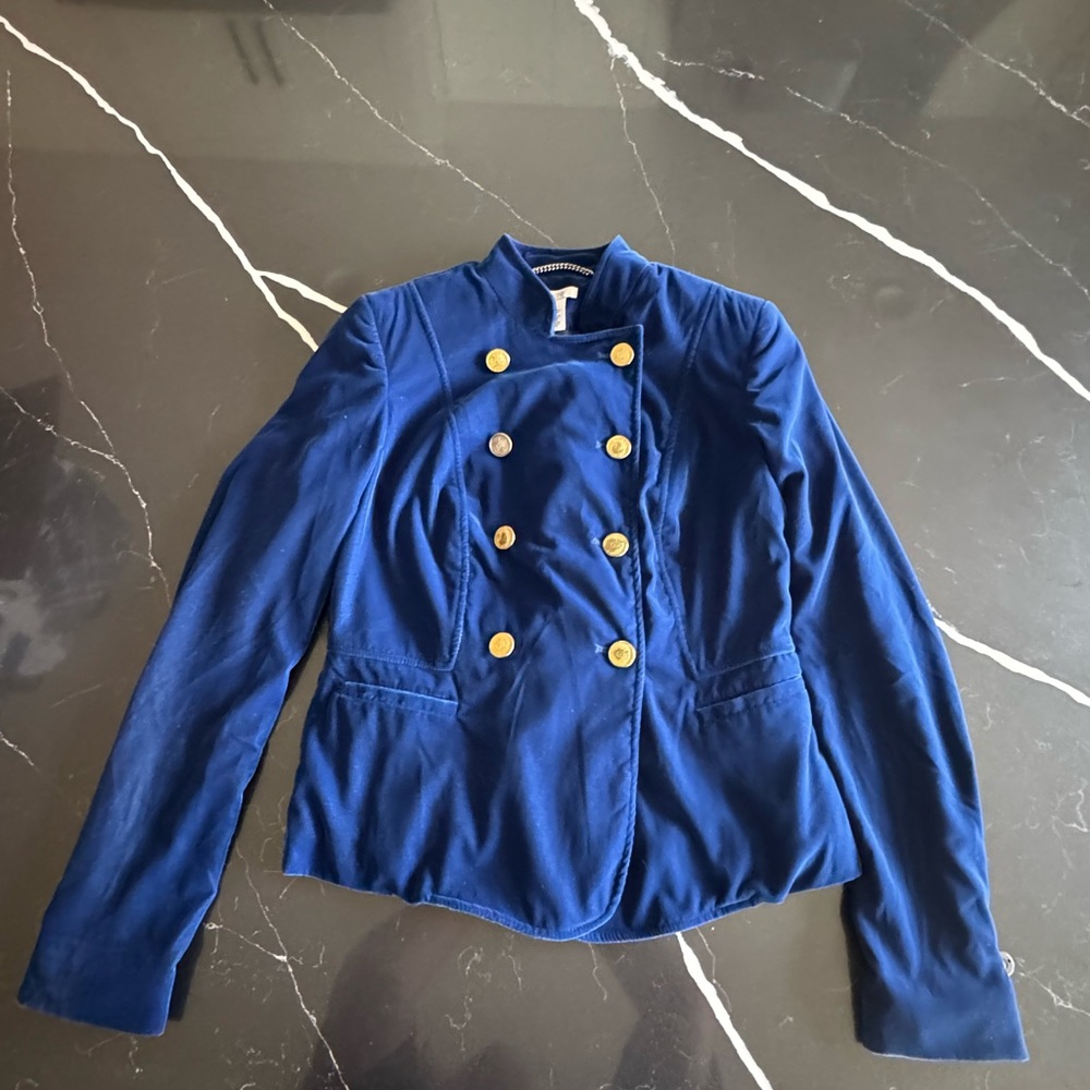 Cache Royal Blue Double-Breasted‎ Blazer